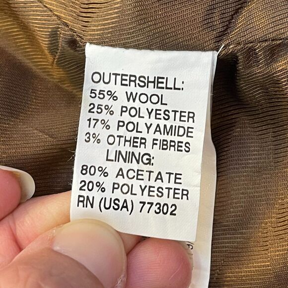 ZARA TRF British Collection Wool Military Peacoat Jacket S Preppy Academia - Picture 11 of 14